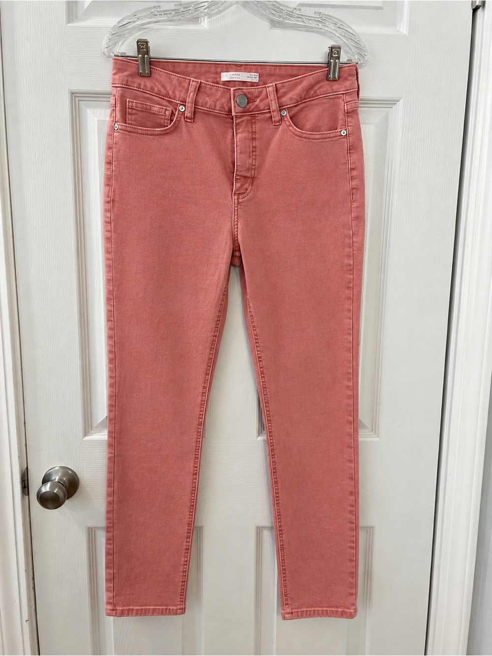 LC Lauren Conrad Coral Pink Skinny Jeans